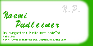 noemi pudleiner business card